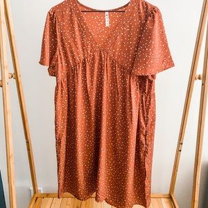 Mittoshop terra cotta dress